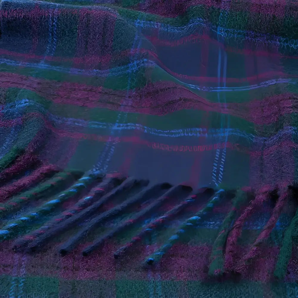 Georgia Poncho in the Spirit of Scotland Tartan