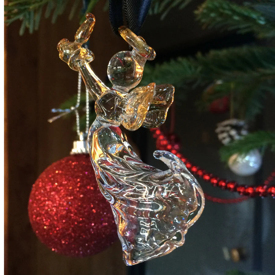 Glass Angel with Pot Still Decoration | Angels Share Glass | Scottish Creations