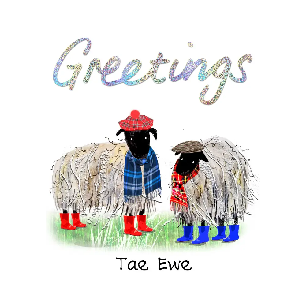 Greetings Tae Ewe Card - Greeting & Note Cards