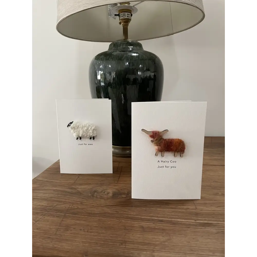 Hairy Coo Card - Scottish Art