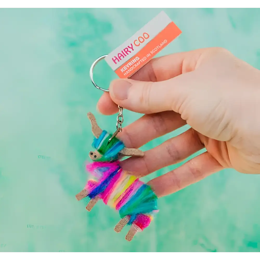 Hairy Coo Key Ring - Jessie - Scottish Home
