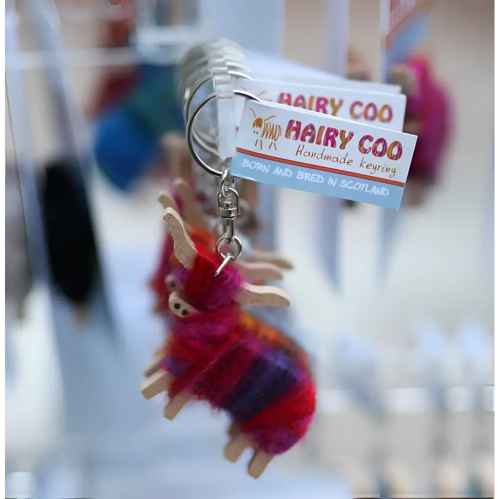 Hairy Coo Key Ring - Scottish Home