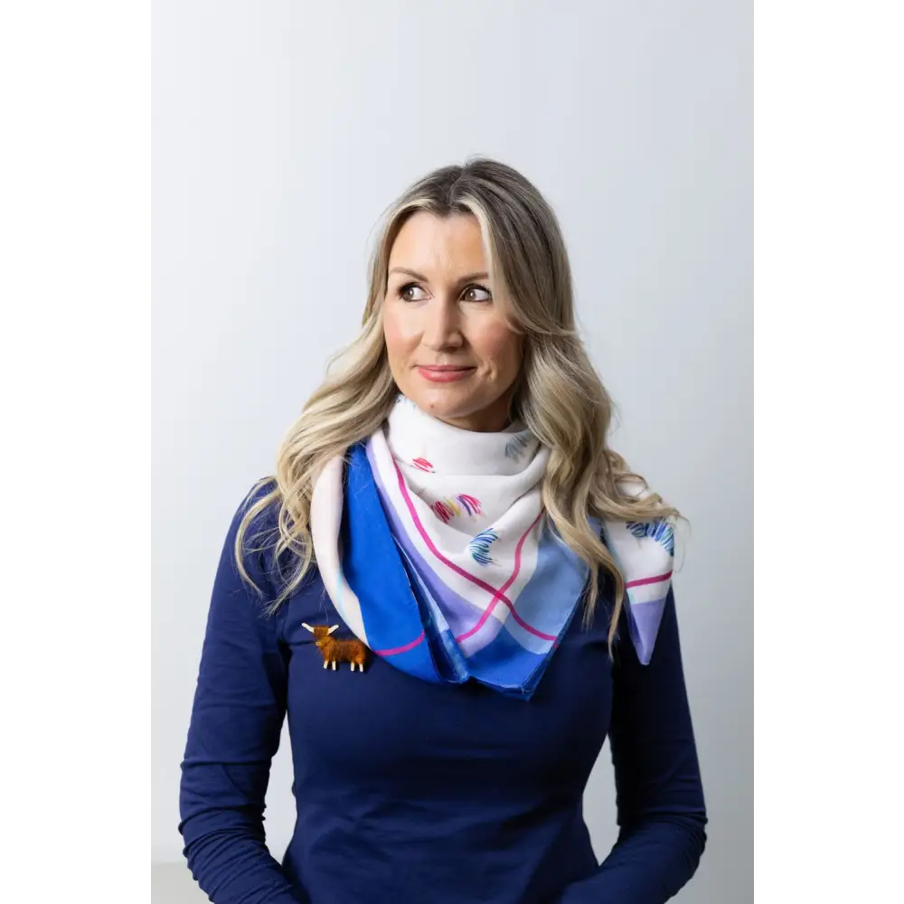 Hairy Coo Scarf - Thistle