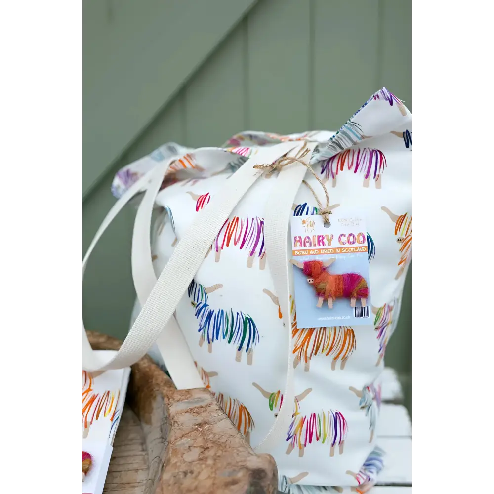 Hairy Coo Tote Bag - Scottish Home