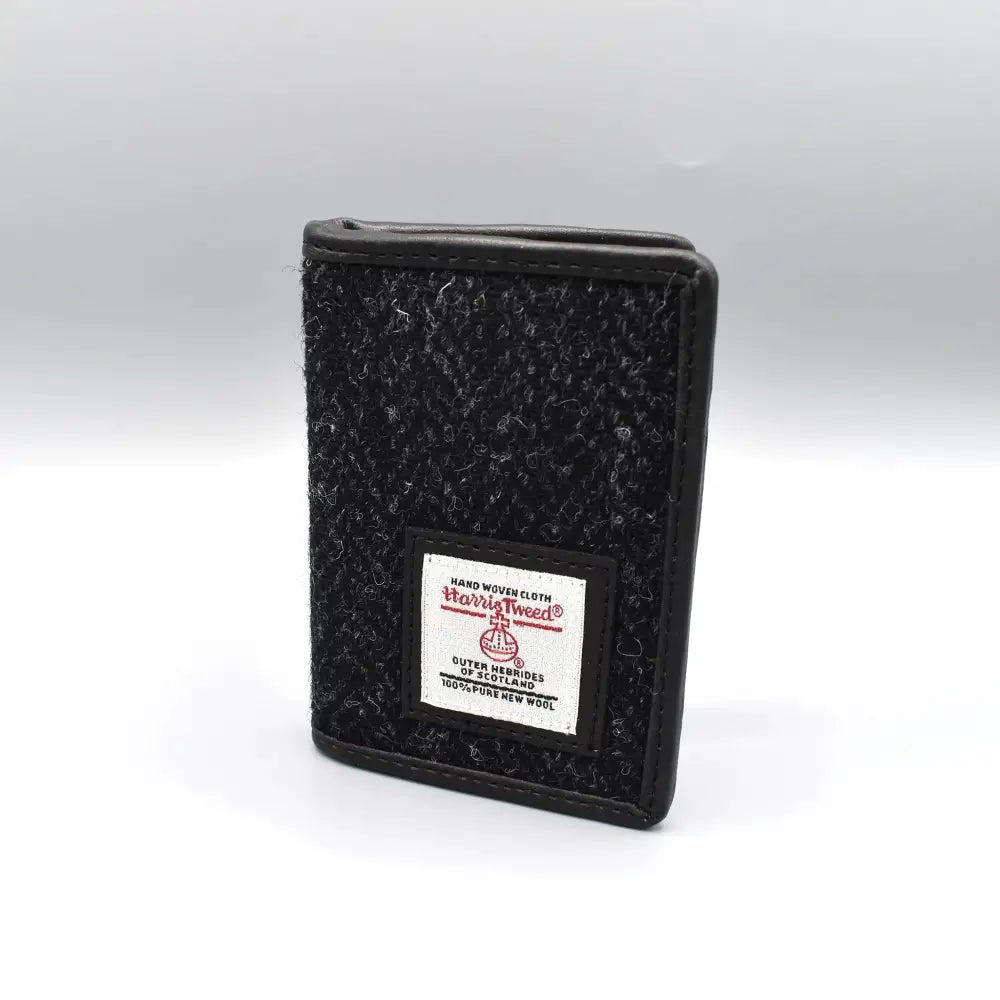 Harris Tweed Card Holder - Charcoal