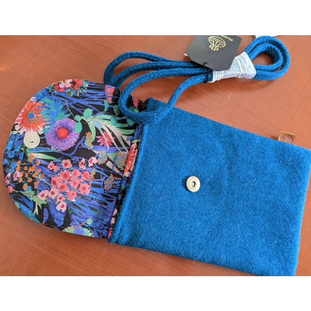 Harris Tweed Carly Bag - Sea blue - Handbags