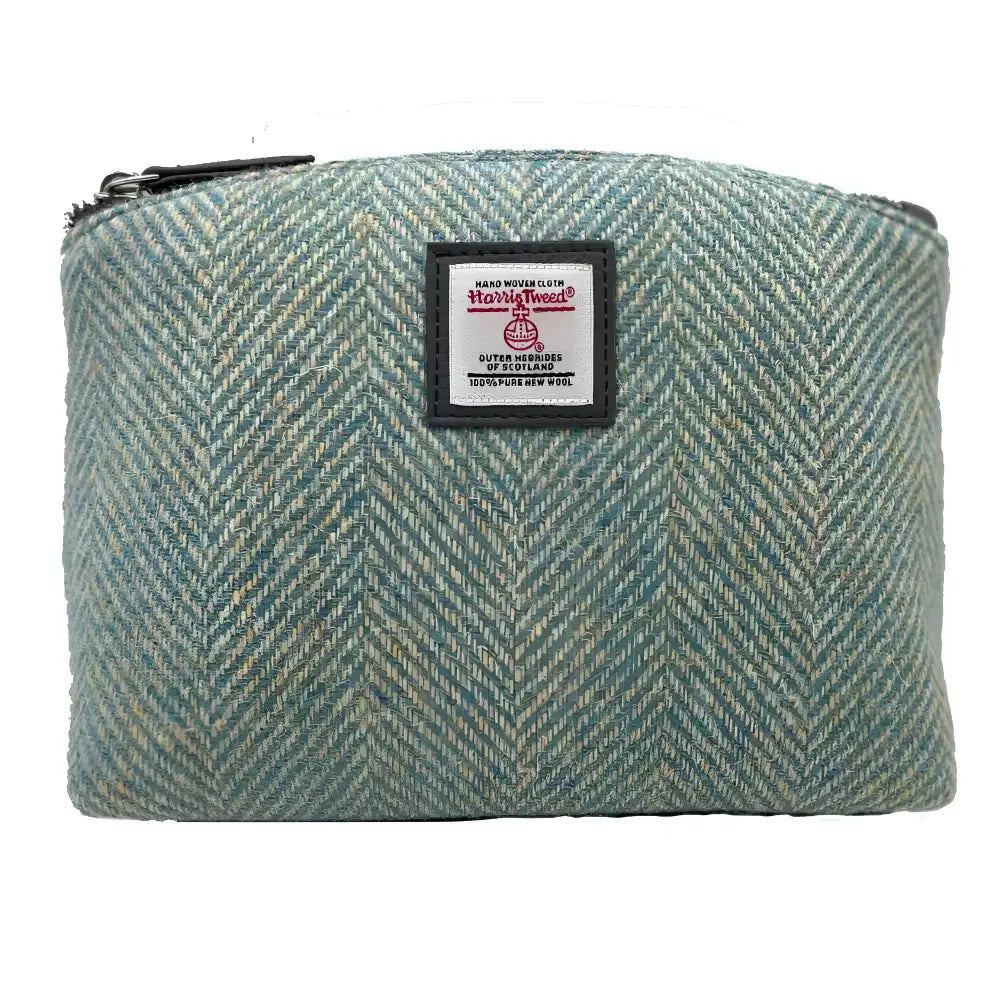 Harris Tweed Cosmetic Bag - Turquoise