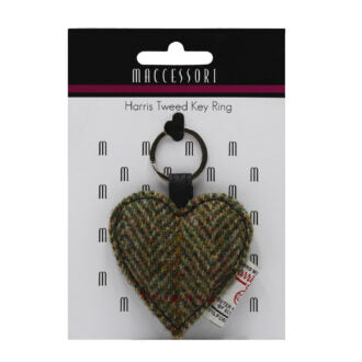 Harris Tweed Heart Key Ring | Maccessori | Scottish Creations