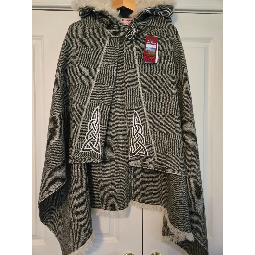 Harris Tweed Hebridean Hooded Cape - Cosy Essentials