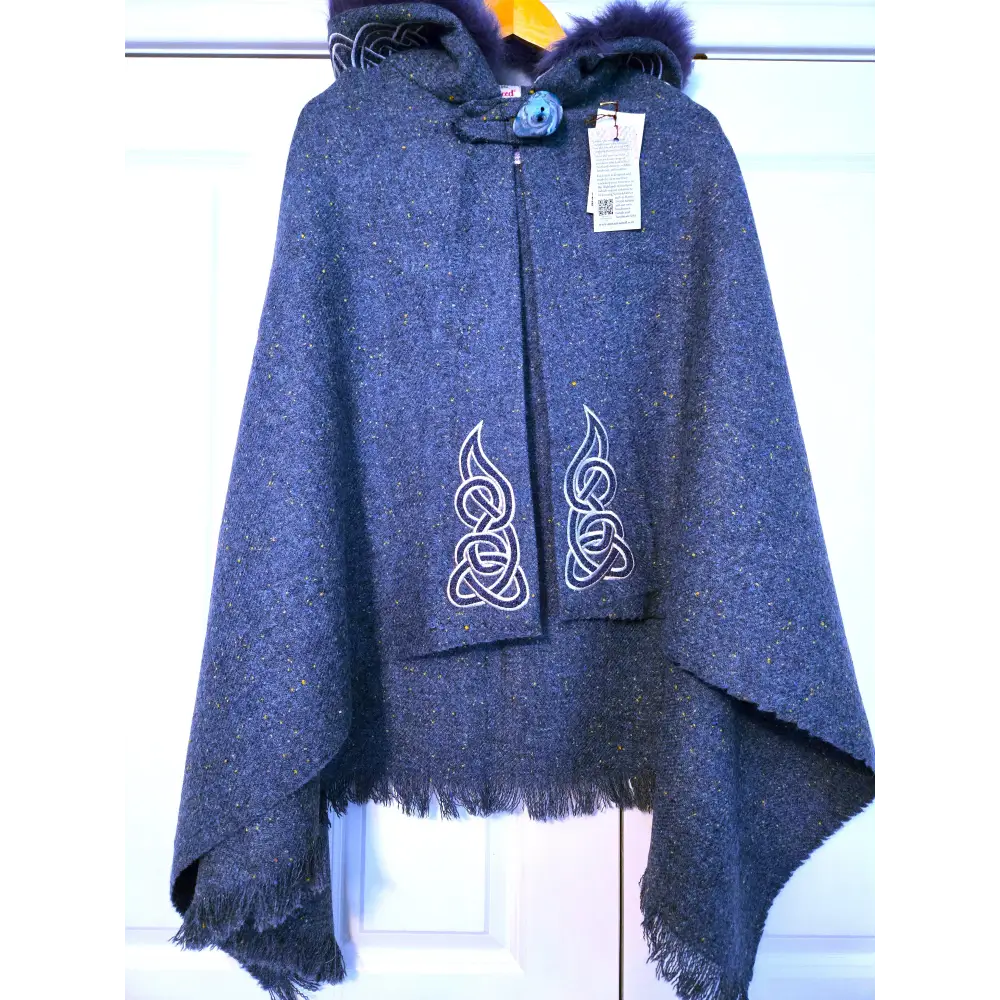 Harris Tweed Hebridean Hooded Cape - Cosy Essentials