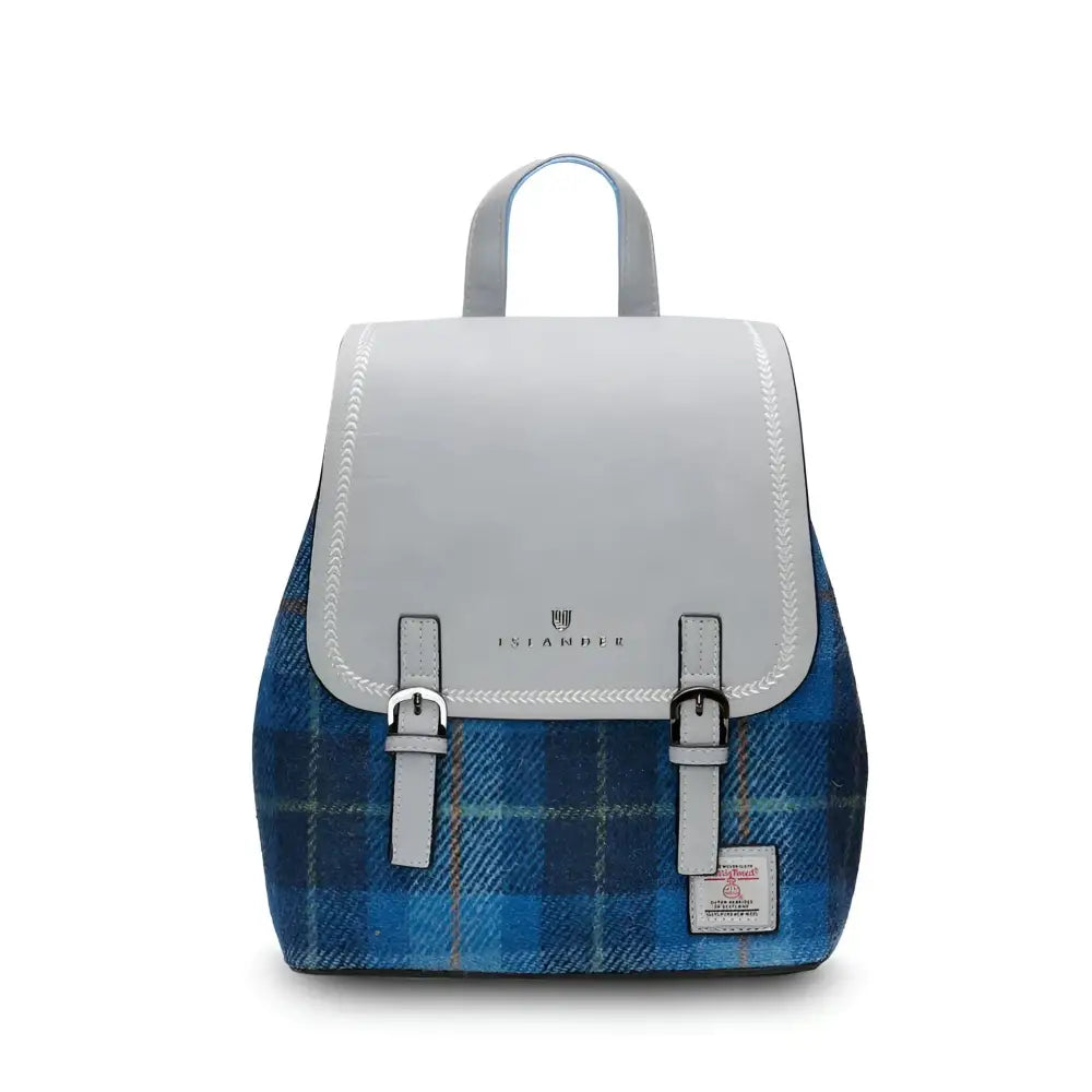 Harris Tweed Jura Backpack - Blue
