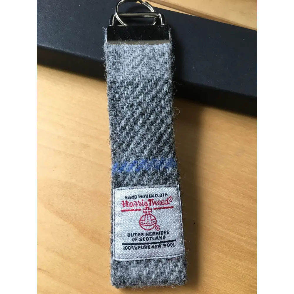 Harris Tweed Key Rings - Grey