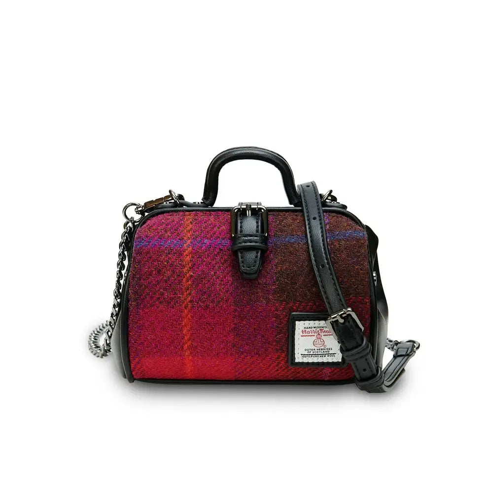 Harris Tweed Medium Doctor’s Bag - fuchsia