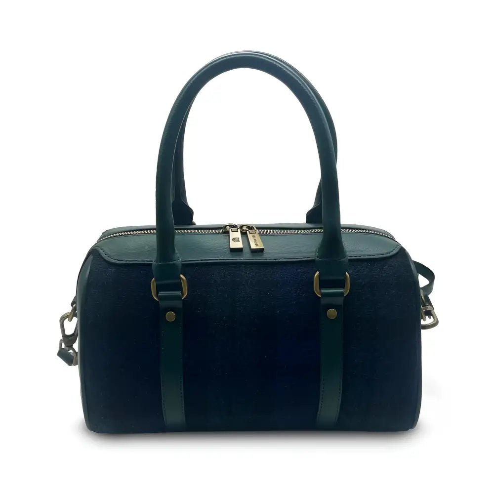 Harris Tweed Medium Duffel Bag - Black Watch
