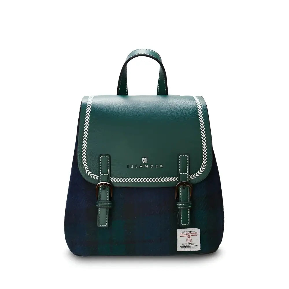 Harris Tweed Mini Jura Backpack - Black Watch