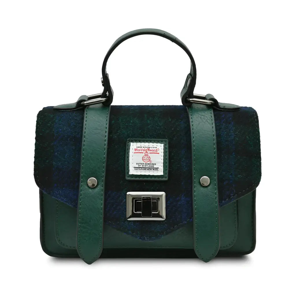 Harris Tweed Mini Satchel - Black Watch - Bag