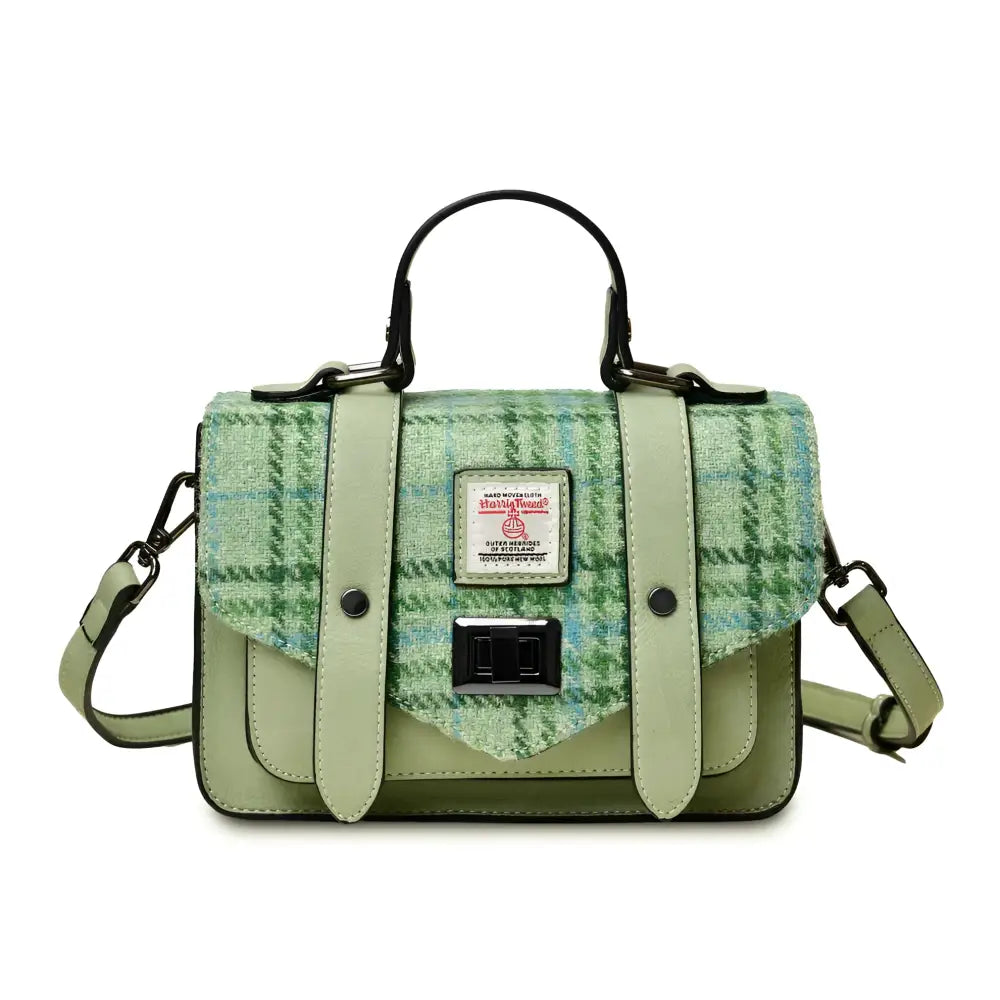 Harris Tweed Mini Satchel - Mint - Bag
