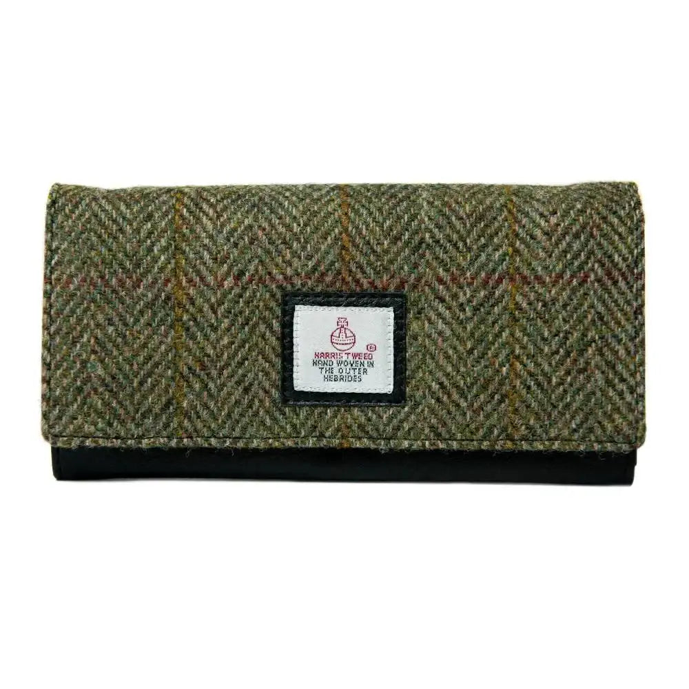 Harris Tweed Purse - Country Green
