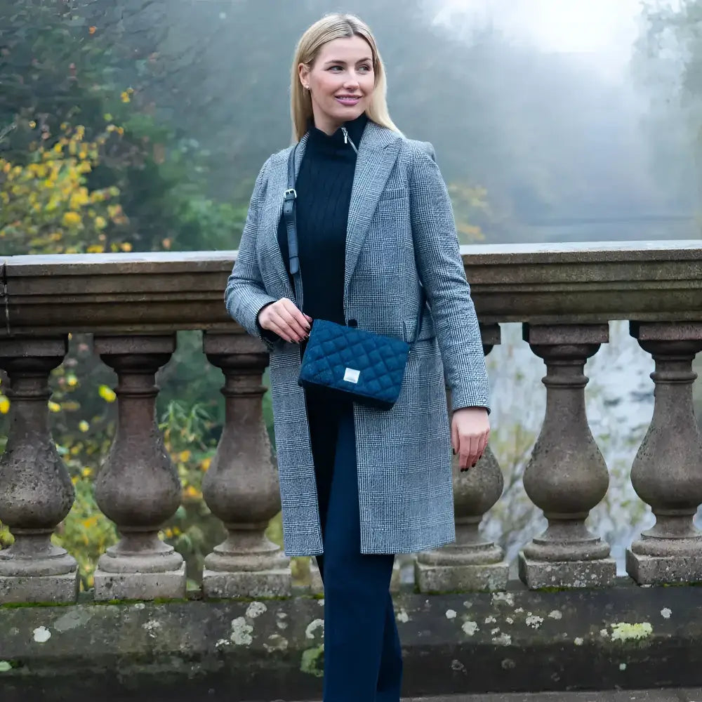 Harris Tweed Quilted Shoulder Bag