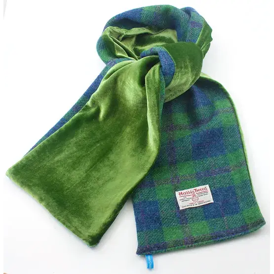 Harris Tweed & Velvet Scarves