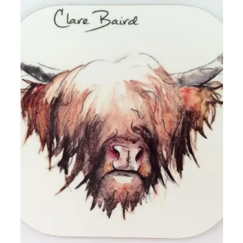 Highland Cow Coaster - Scottish Home