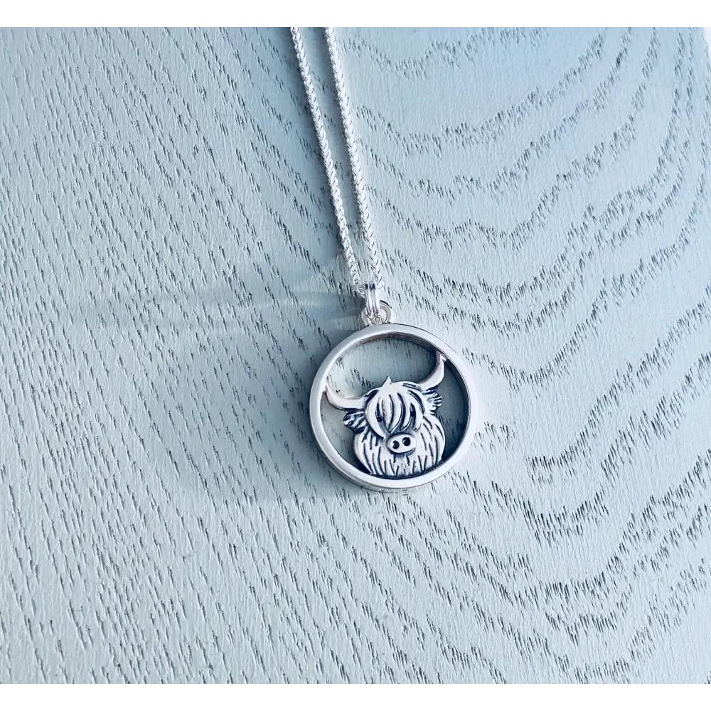 Highland Cow Pendant - Scottish Jewelry