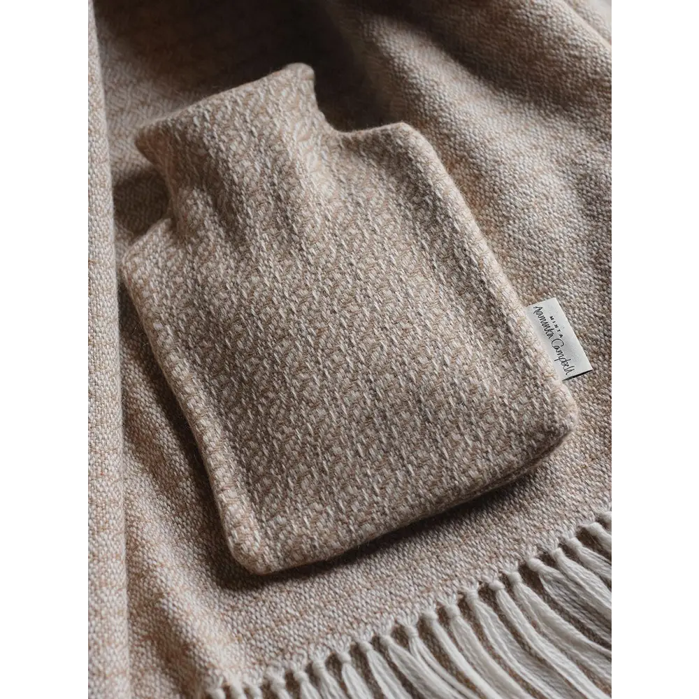 Hot Water Bottle in Caramel Fern Alpaca