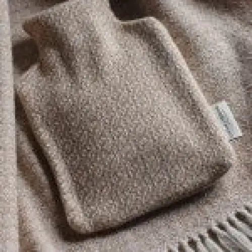 Hot Water Bottle in Caramel Fern Alpaca