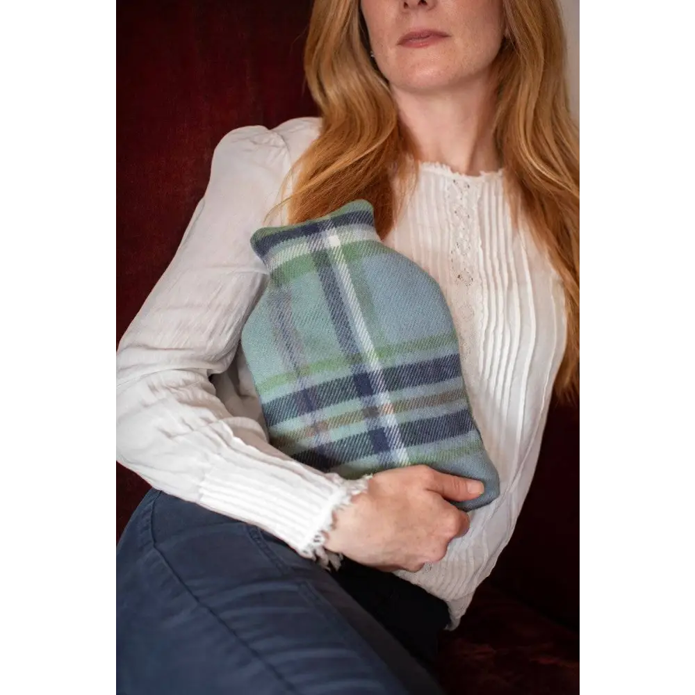 Hot Water Bottle in Lambswool Tartan