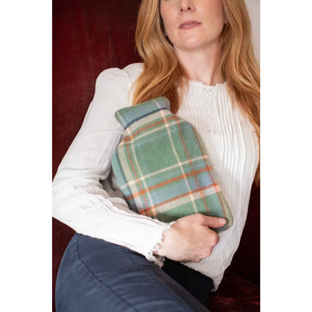 Hot Water Bottle in Lambswool Tartan