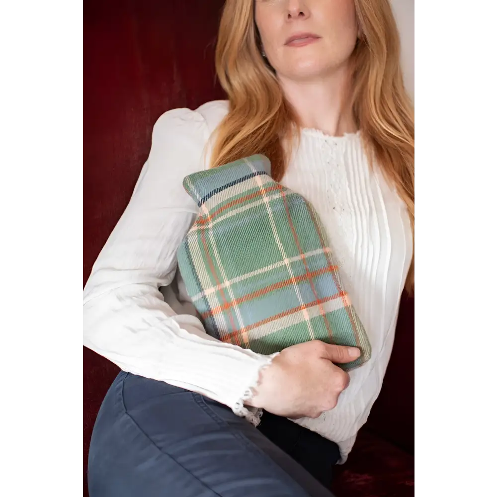 Hot Water Bottle in Lambswool Tartan
