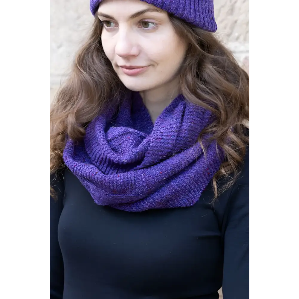 Islay Infinity Scarf - Draiana - purple - Cosy Essentials