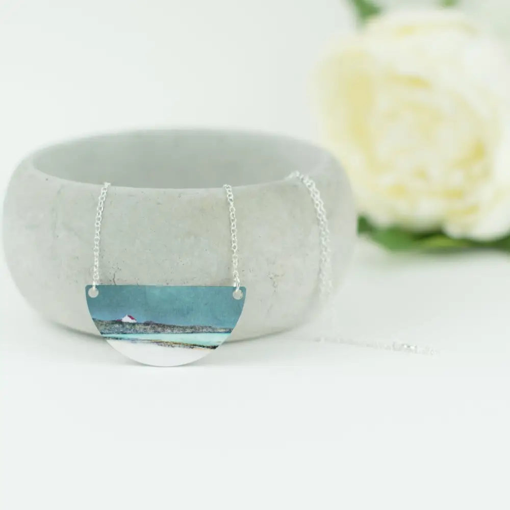The Isle of Barra Silver & Aluminum Necklace - Scottish Jewelry