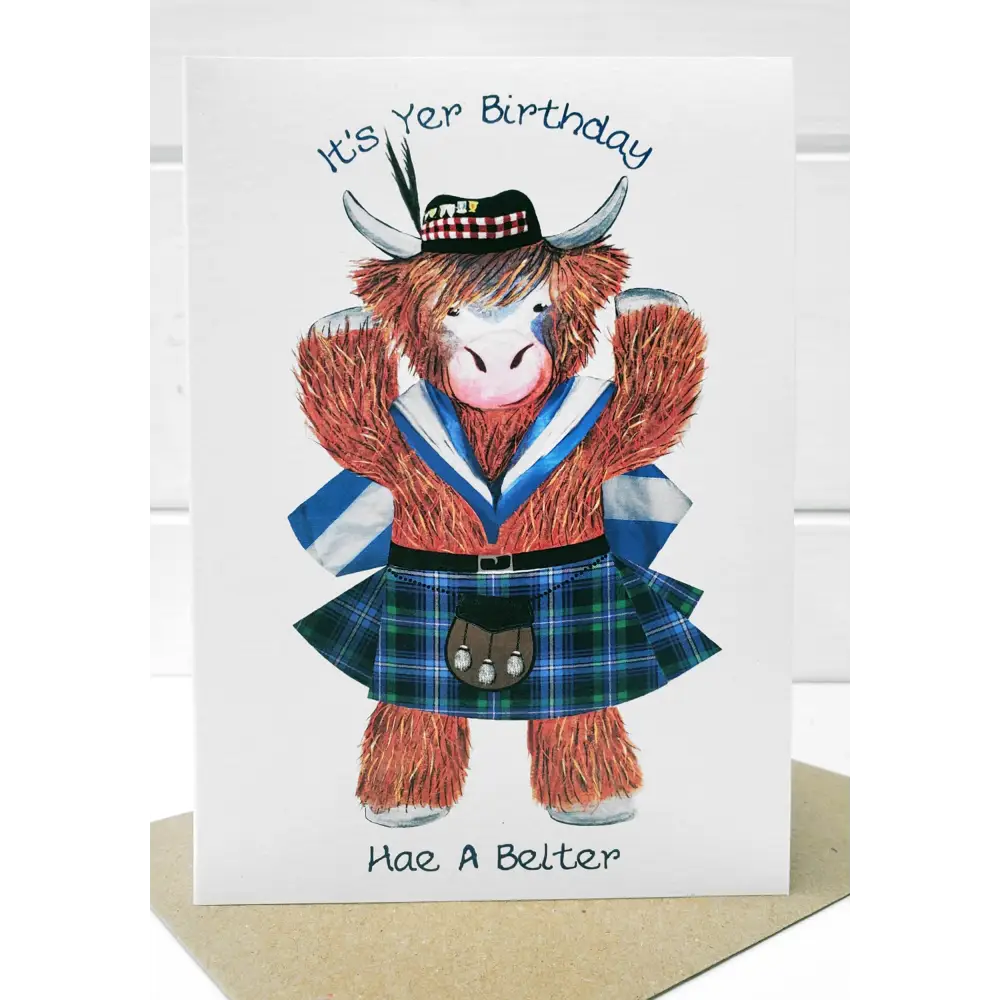 It’s Yer Birthday Hae A Belter Card - Greeting & Note Cards
