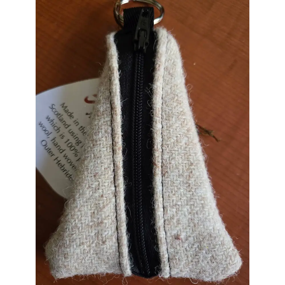 Key Ring Thistle Purse in Harris Tweed