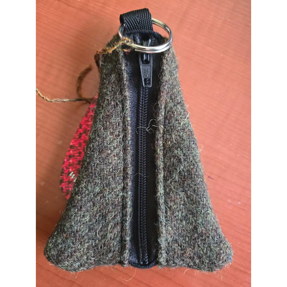 Key Ring Thistle Purse in Harris Tweed