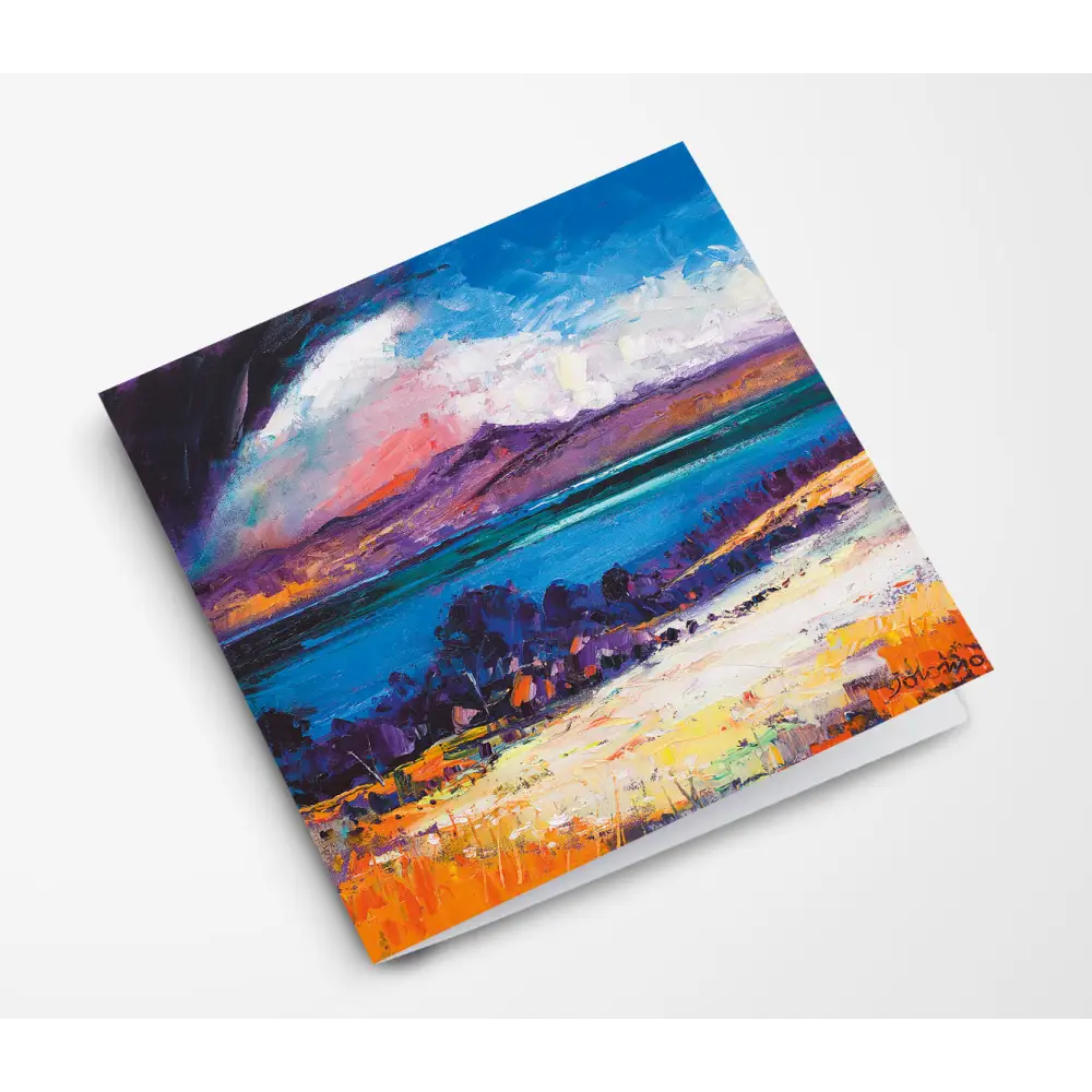 Kilbrannan Sound Arran from Kintyre Card - Scottish Art