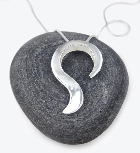 Large Silver Swirl Pendant | Zoe Davidson | Scottish Creations
