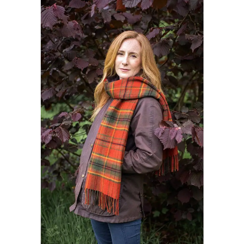 Limited Edition Tartan Shawl - Autumn Woodlands Walk - Serape