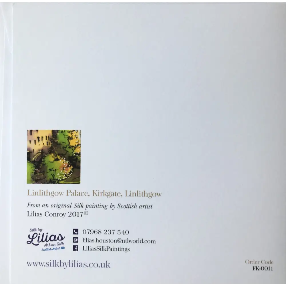 Linlithgow Palace card - Scottish Art