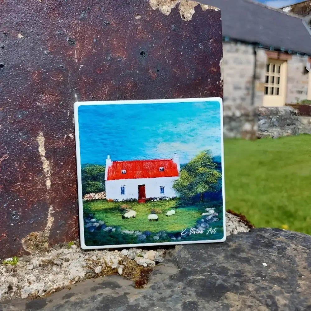 Loch Sheildaig Ceramic Coaster - Scottish Home