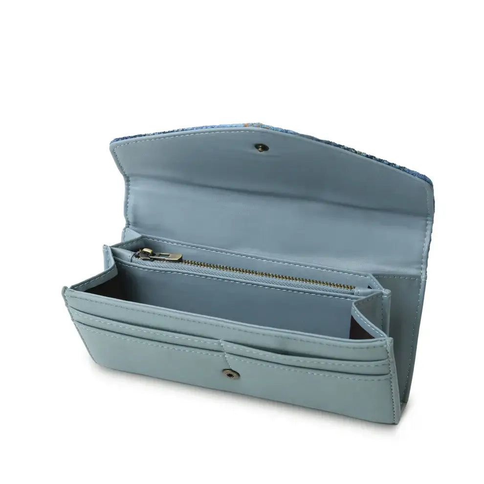 Long Clasp Purse in Harris Tweed