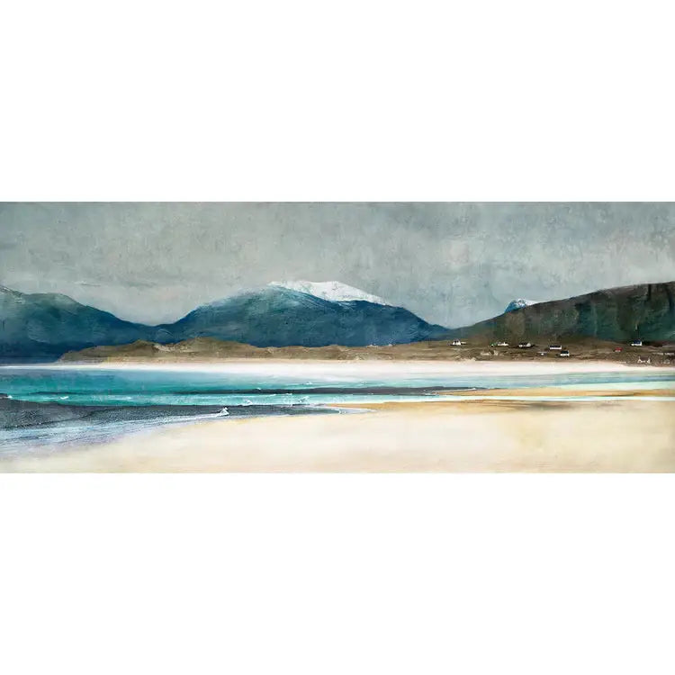 Luskentyre Bay in Winter Isle of Harris Print - Scottish Art
