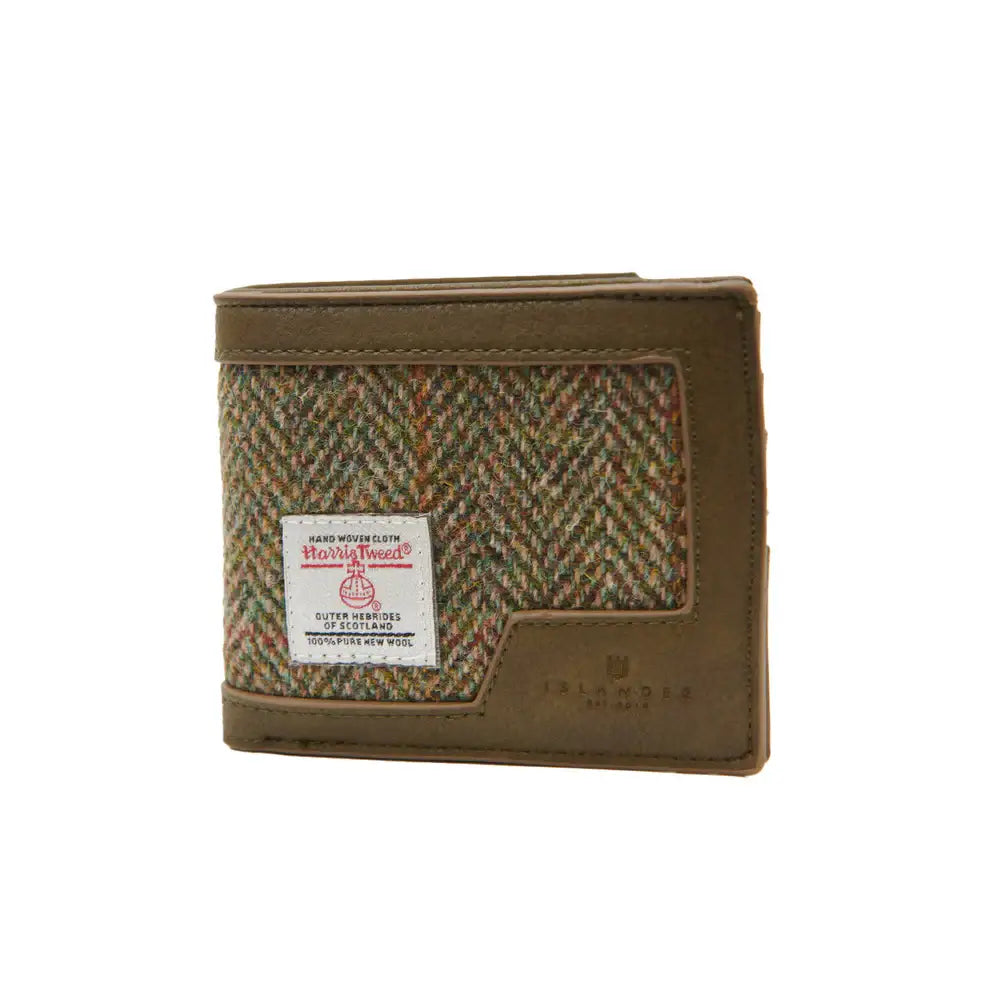 Men’s Wallet in Harris Tweed - Chestnut