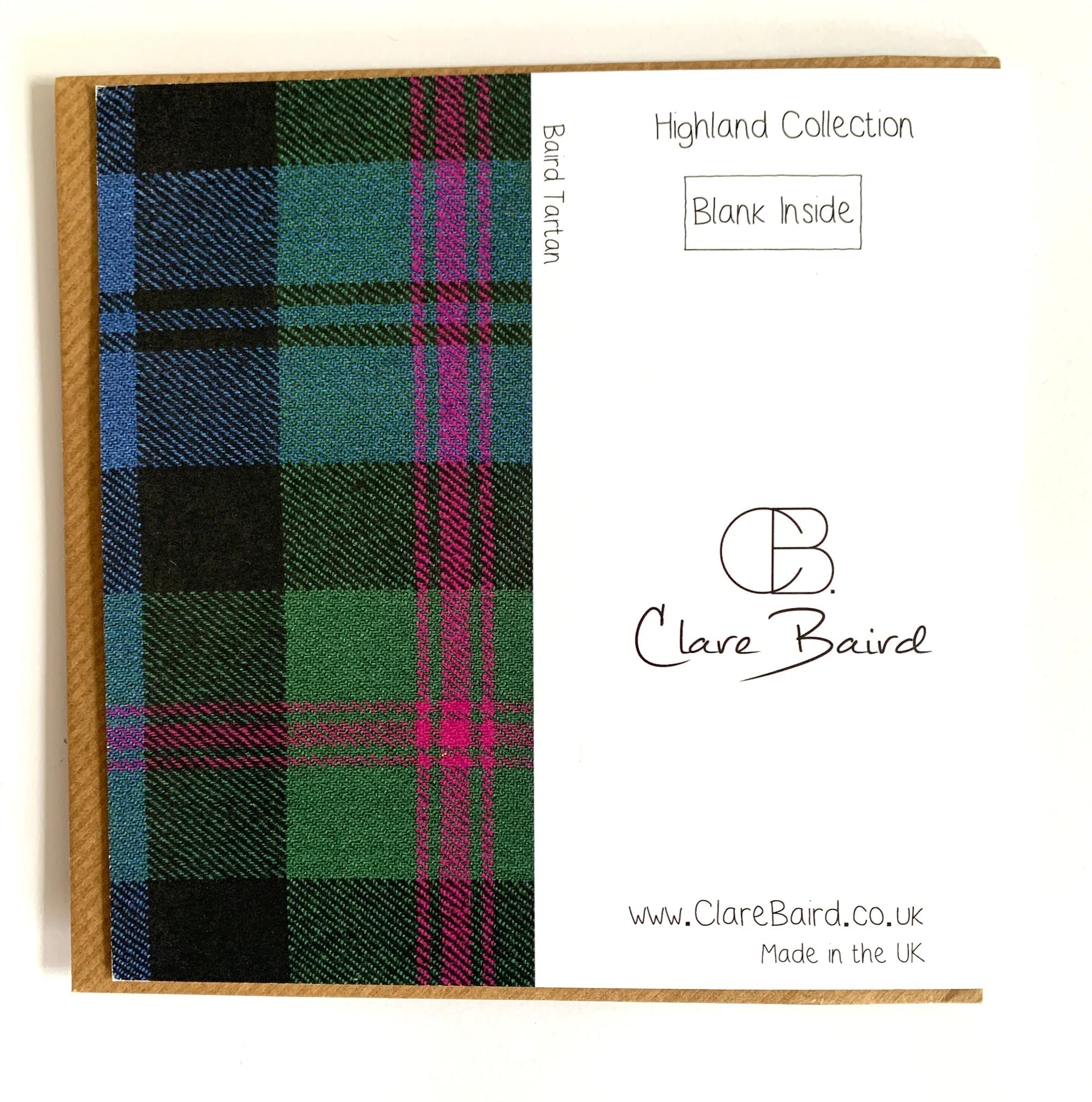 Merry Christmas Scottish Thistle Card | Clare Baird | Scottish Creations