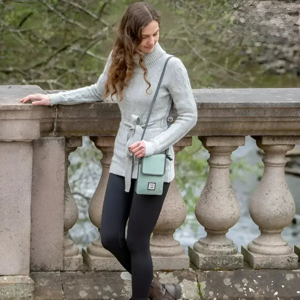 Mini Cross Body Bag in Harris Tweed