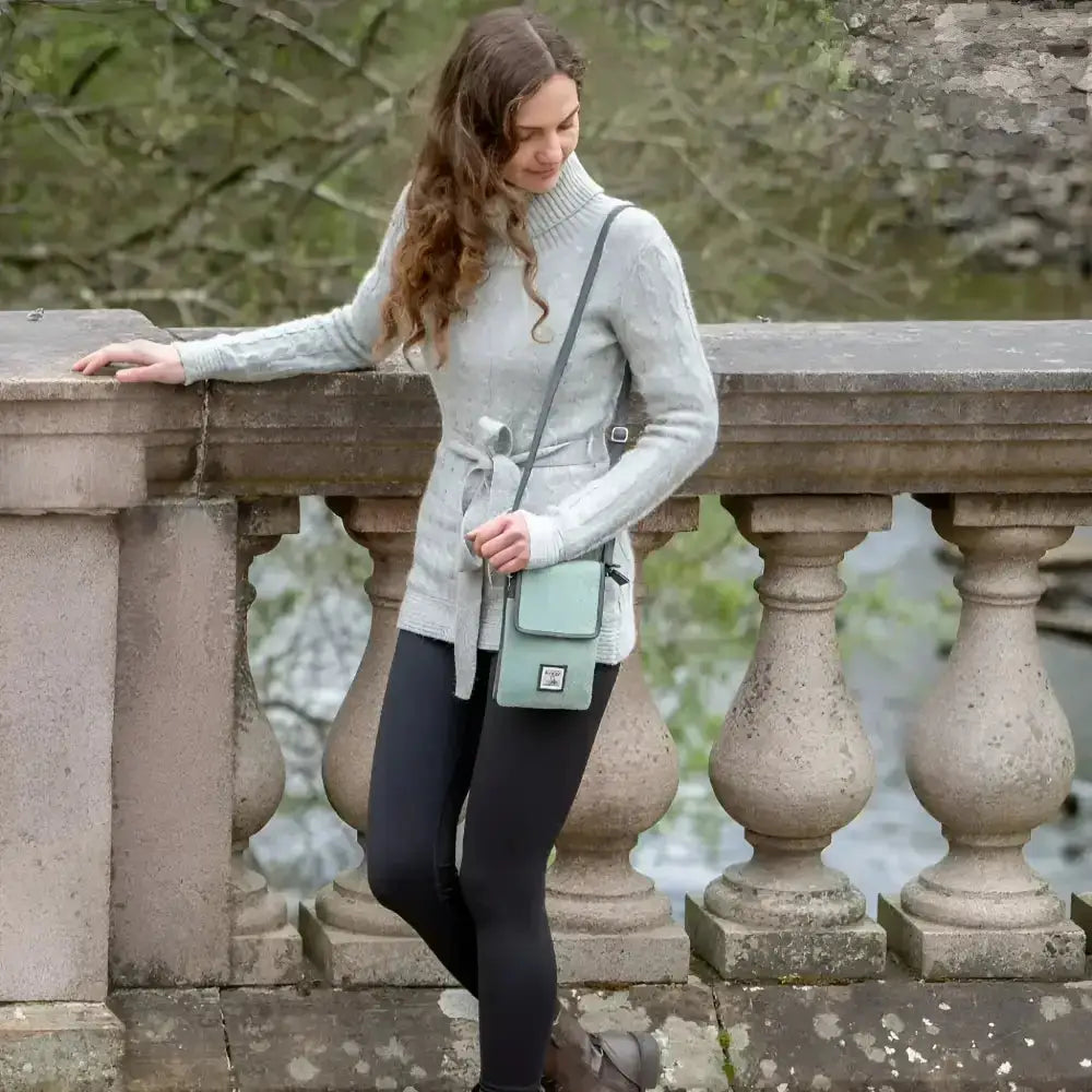 Mini Cross Body Bag in Harris Tweed