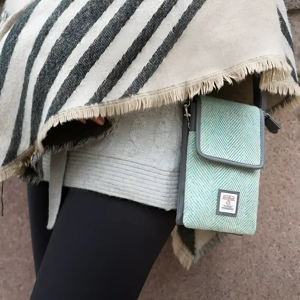 Mini Cross Body Bag in Harris Tweed