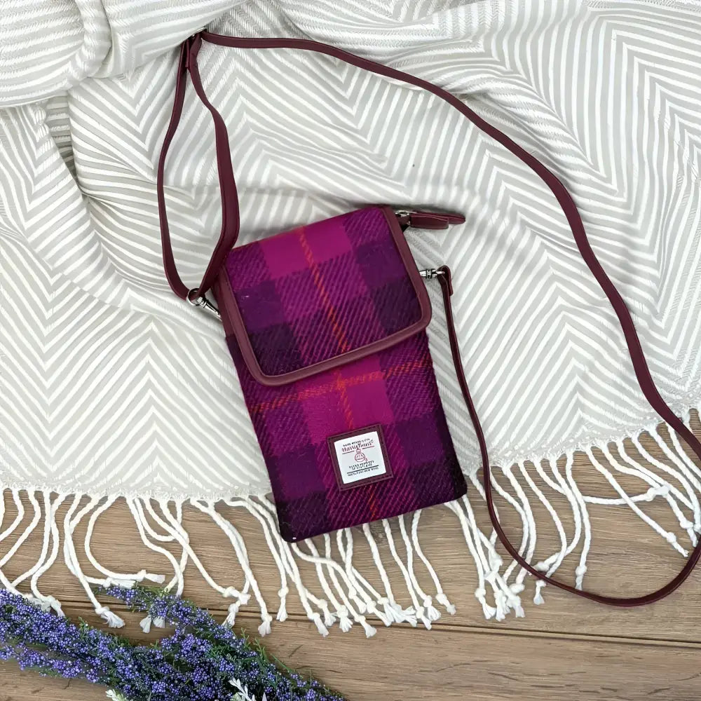 Mini Cross Body Bag in Harris Tweed