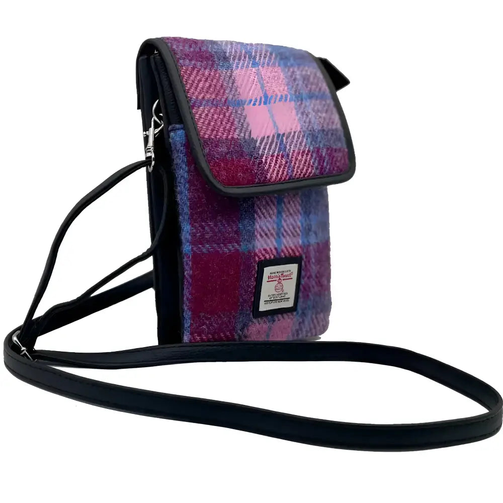 Mini Cross Body Bag in Harris Tweed - Pastel